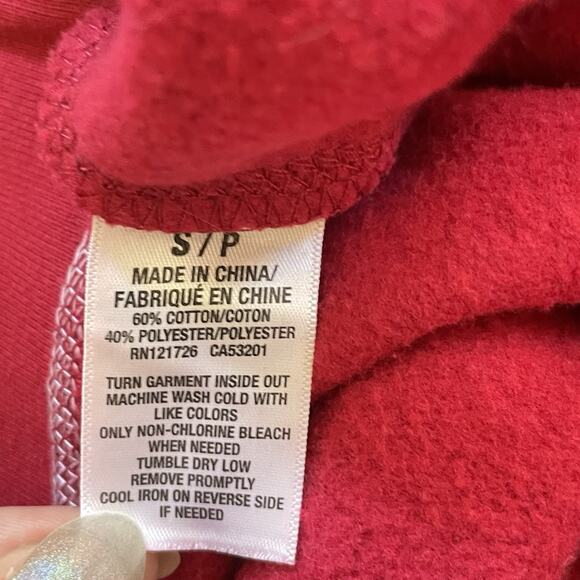 Aeropostale Womens Pants Red S Logo Low Rise Joggers Y2K Preppy Athleisure - Picture 6 of 10